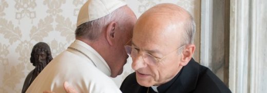 Mons. Fernando Ocáriz e papa Francesco