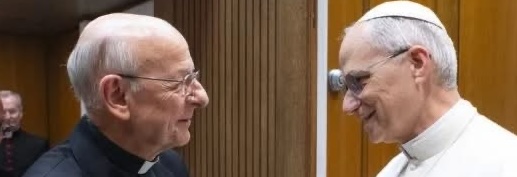 Mons. Fernando Ocáriz e papa Leone XIV